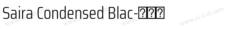 Saira Condensed Blac字体转换